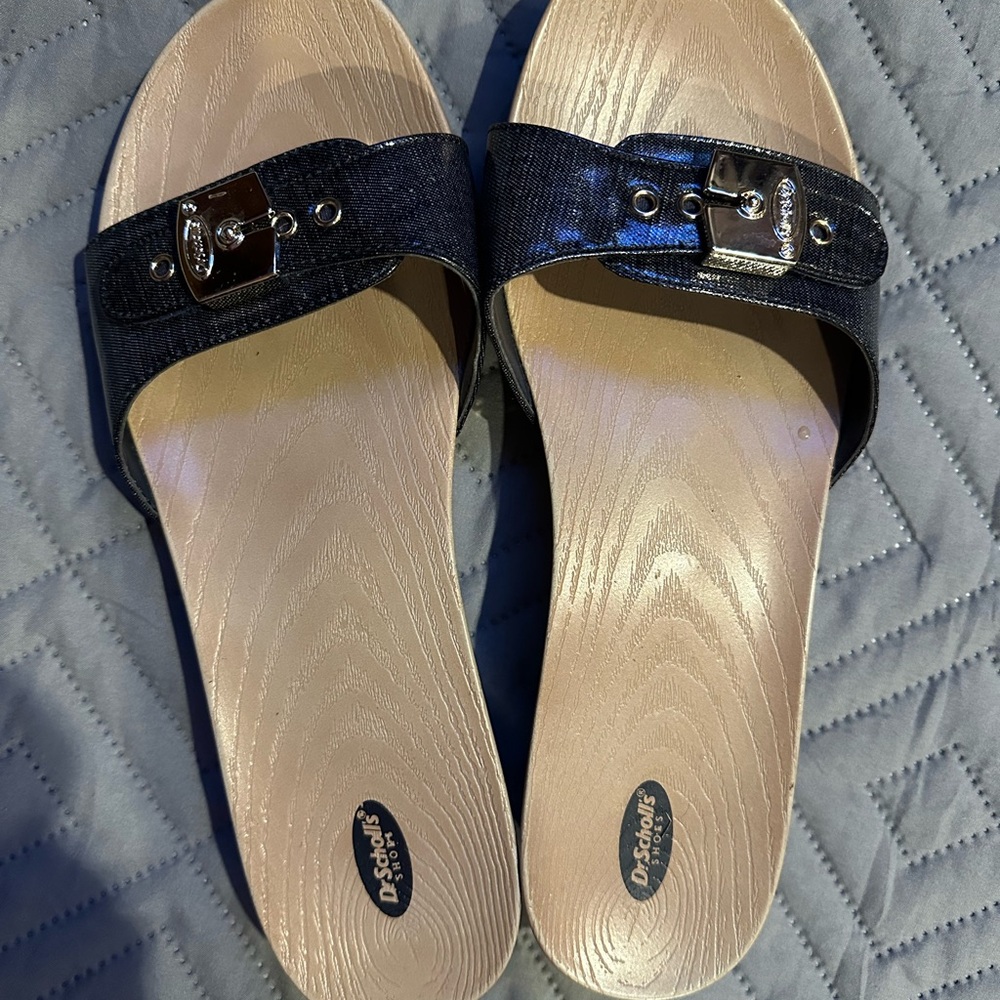 Dr. Scholl's Black Mules with Contoured Footbed